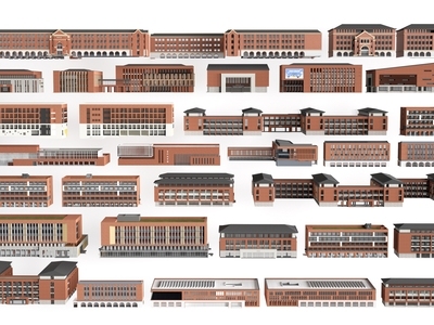 现代其他公共建筑 现代学校建筑 教学建筑