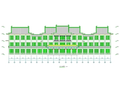其他古建筑 仿唐三层殿 仿古三层殿 仿古大殿 鹿城水晶宫 施工图