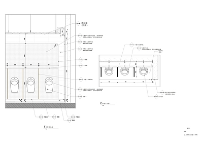现代极简公共卫生间 商场卫生间 卫生间小便斗节点 酒店卫生间 学校卫生间 办公室卫生间 施工图