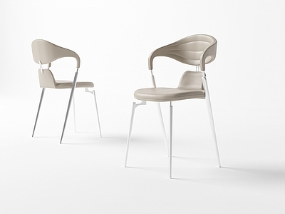 意式极简餐椅 意式极简 现代家具 金属餐椅