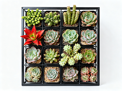 现代绿植墙 多肉植物 垂直绿化墙 室内园艺墙 植物墙 仿真绿植