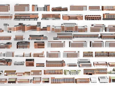 现代学校建筑 现代学校建筑 教学建筑