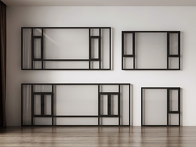 现代平开窗 窗户 窗 平开窗 窗子 落地窗