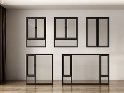 现代平开窗 窗户 窗 平开窗