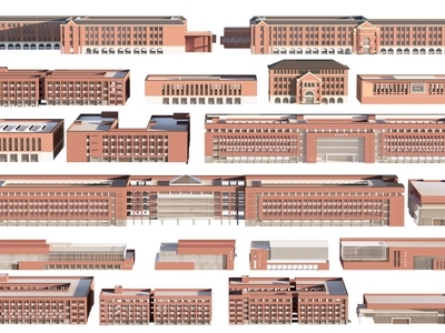 现代其他公共建筑 现代学校建筑 教育建筑 中小学建筑