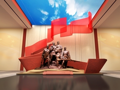 现代党建展厅 展览展馆 序厅
