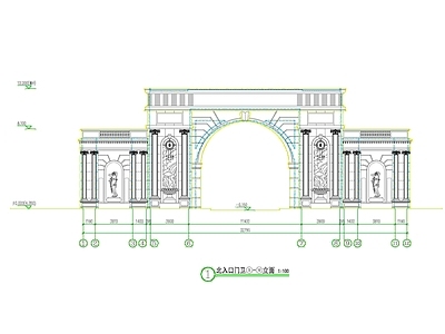 欧式美式其他建筑 欧式大门 美式大门 现代大门 施工图