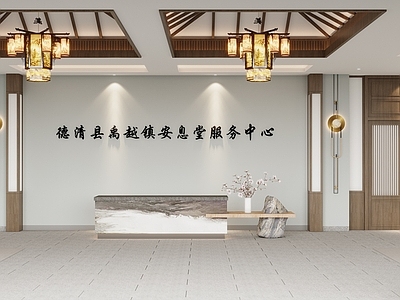 新中式其他公共空间 悼念厅 殡仪馆