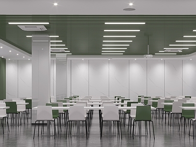 现代食堂 食堂打菜间