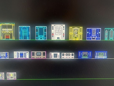 欧式美式背景墙 悬空背景墙 石材背景墙 电视背景墙 施工图
