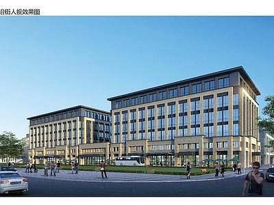 现代商业综合体 西安产业园配套 办公酒店 多层商业综合体楼 施工图