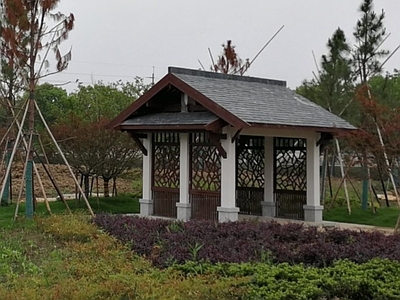 中式现代亭子图库 方形景观亭 景观亭结构 施工图