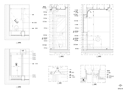现代极简公共卫生间 儿童卫生间 幼儿园卫生间 儿童卫生间节点 学校卫生间 商场卫生间 施工图