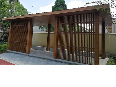 现代中式亭子图库 景观廊 景观亭 结构图 施工图