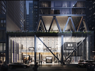 现代其他外立面 现代建筑外立面 建筑外立面 商场外立面 商业商场外立面 现代建筑立面