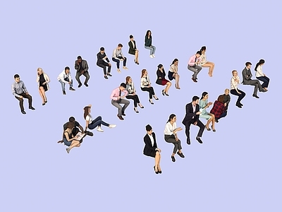 多人 人 坐的人