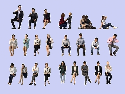 多人 人 坐的人