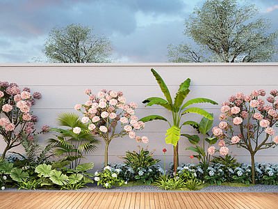 植物组合 绿植花镜 植物组合 花草绿植 庭院小品 景观造景