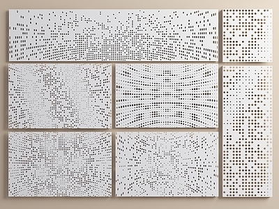 现代背景墙 渐变孔板 渐变冲孔板 穿孔铝板 渐变穿孔板