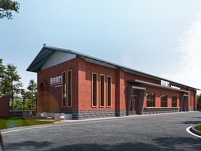 现代新中式风格建筑 现代艺术餐厅 红砖房改造餐厅