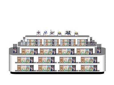 展示台 玩具展示架 玩具中岛展示台