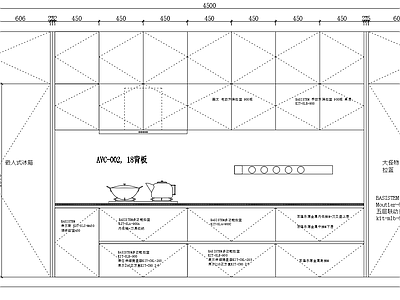 全屋定制 中厨 立柱置物架 色板柜 电视墙 施工图
