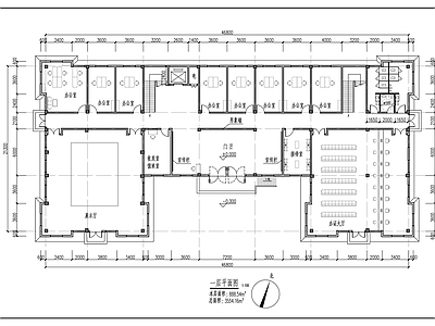 现代办公楼建筑 办公楼平面方案 施工图