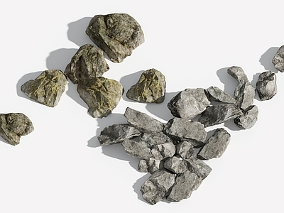 现代石头 石头 石头堆 景观石