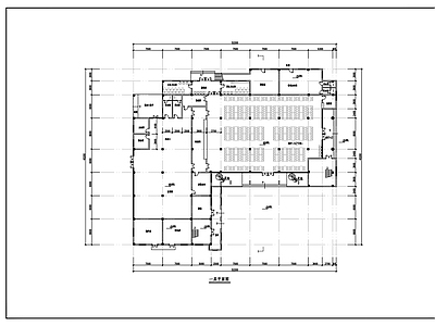 现代学校建筑 食堂风雨篮球场 方案 施工图