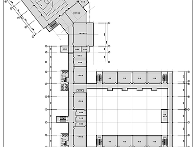 现代学校建筑 学校综合楼方案 施工图