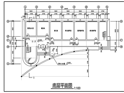 现代学校建筑 小学教学楼方案 施工图