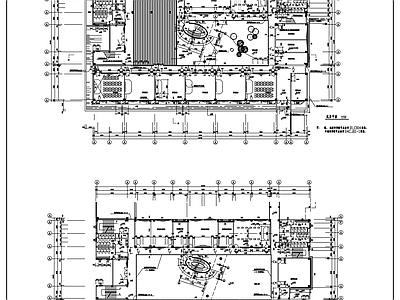 现代学校建筑 小学教学楼平面 方案 施工图