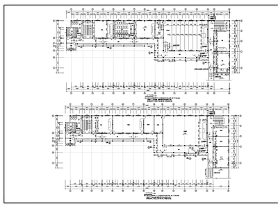 现代学校建筑 小学教学楼平面 方案 施工图