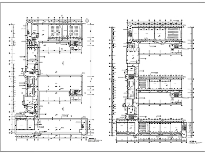 现代学校建筑 小学教学楼建筑 平面方案 施工图