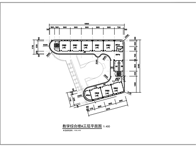 现代学校建筑 教学综合楼建筑图 施工图
