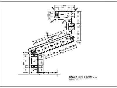 现代学校建筑 学校综合楼方案 施工图