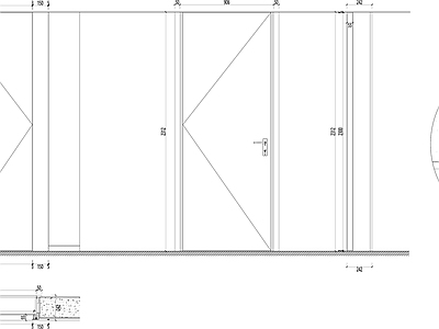 隐形门节点 暗门隐形门节点 施工图