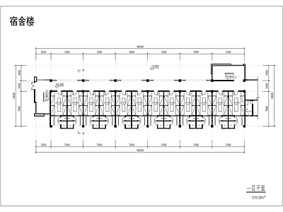 现代学校建筑 宿舍楼建筑方案 施工图