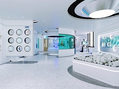 现代科技展厅 医药展厅 科技展厅 虚拟现实 实验室 教室