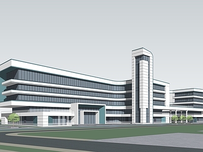 现代学校建筑 现代教学楼