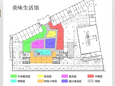 现代商场 现代商 施工图