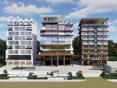 现代酒店建筑 多层酒店建筑 特色酒店建筑 五星级酒店建筑