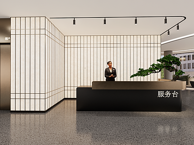 新中式禅意其他学校空间 老年大学 展厅 接待