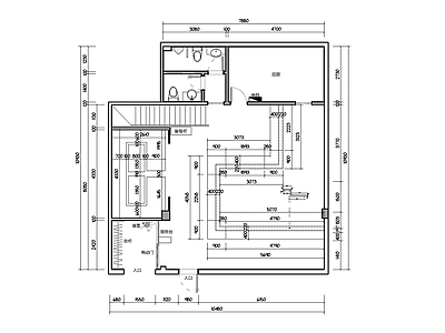 日式自助餐厅 江门日式餐厅平面 施工图