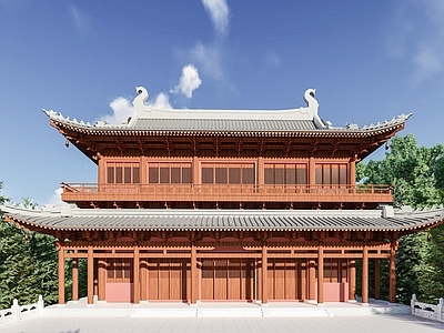 中式古建筑 阁楼建筑 古建筑 亭台楼阁 宋式建筑 唐式建筑