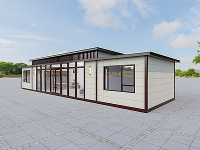 现代风格建筑 集装箱移动房屋 移动式办公室 茶室 集装箱 移动别墅房屋