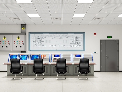 现代监控室 现代消防控制室 消防监控室 消防报警设备 火灾自动报警 消控室