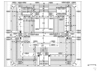 现代广场 下沉广场景观 施工图