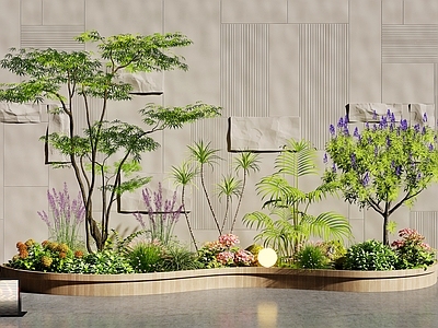 现代室内景观 室内景观 景观造景 庭院景观 植物景观 花草组合