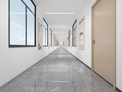 现代服务中心 服务中心走廊